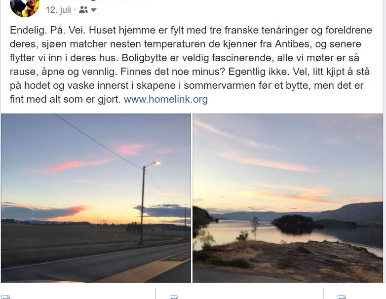 Facebook om boligbytte